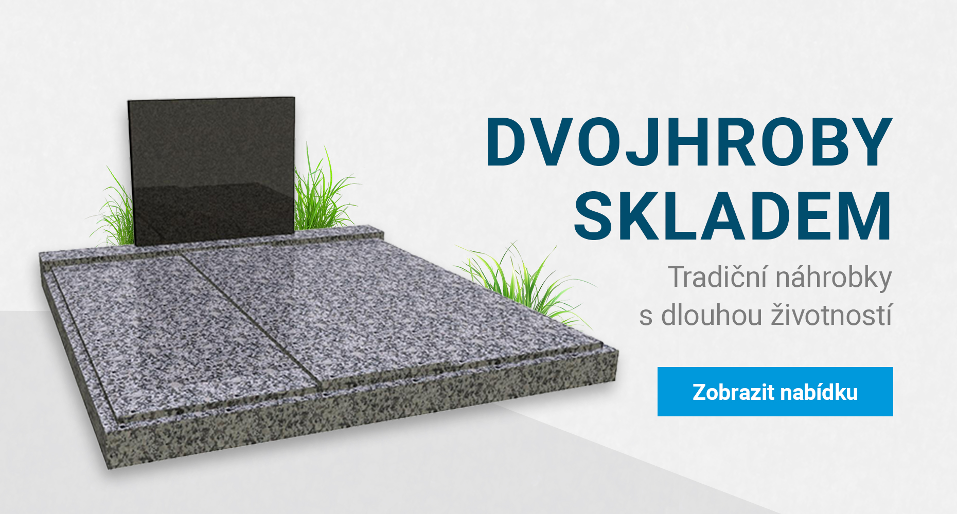 Banner - Dvojhroby Skladem – Tradiční náhrobky s dlouhou životností