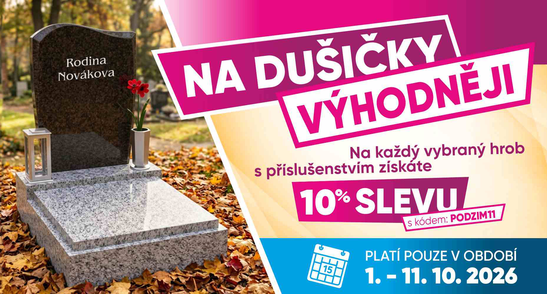 Banner - Dušičková akce