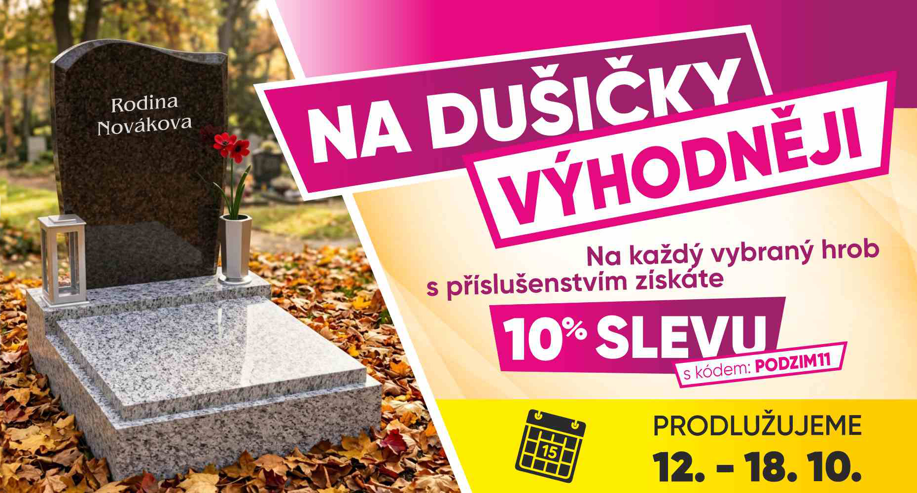 Banner - Dušičková akce